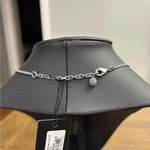 Kurt Geiger London Eagle Pendant Necklace in Silver-Tone with Rainbow Crystals - Picture 3 of 5